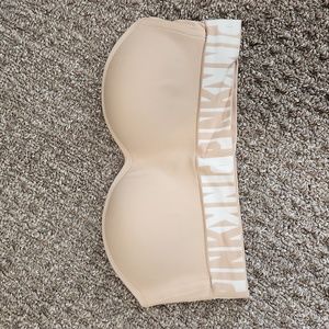 NWT PINK beige strapless bra.